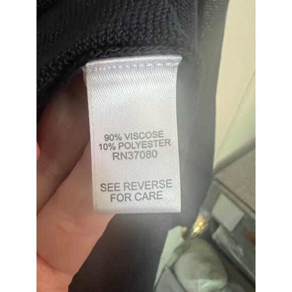 Cato Women’s Plus SZ 18/20 Duster Cardigan Blue Sheer Button Sleeve Viscose Bl - Picture 5 of 6